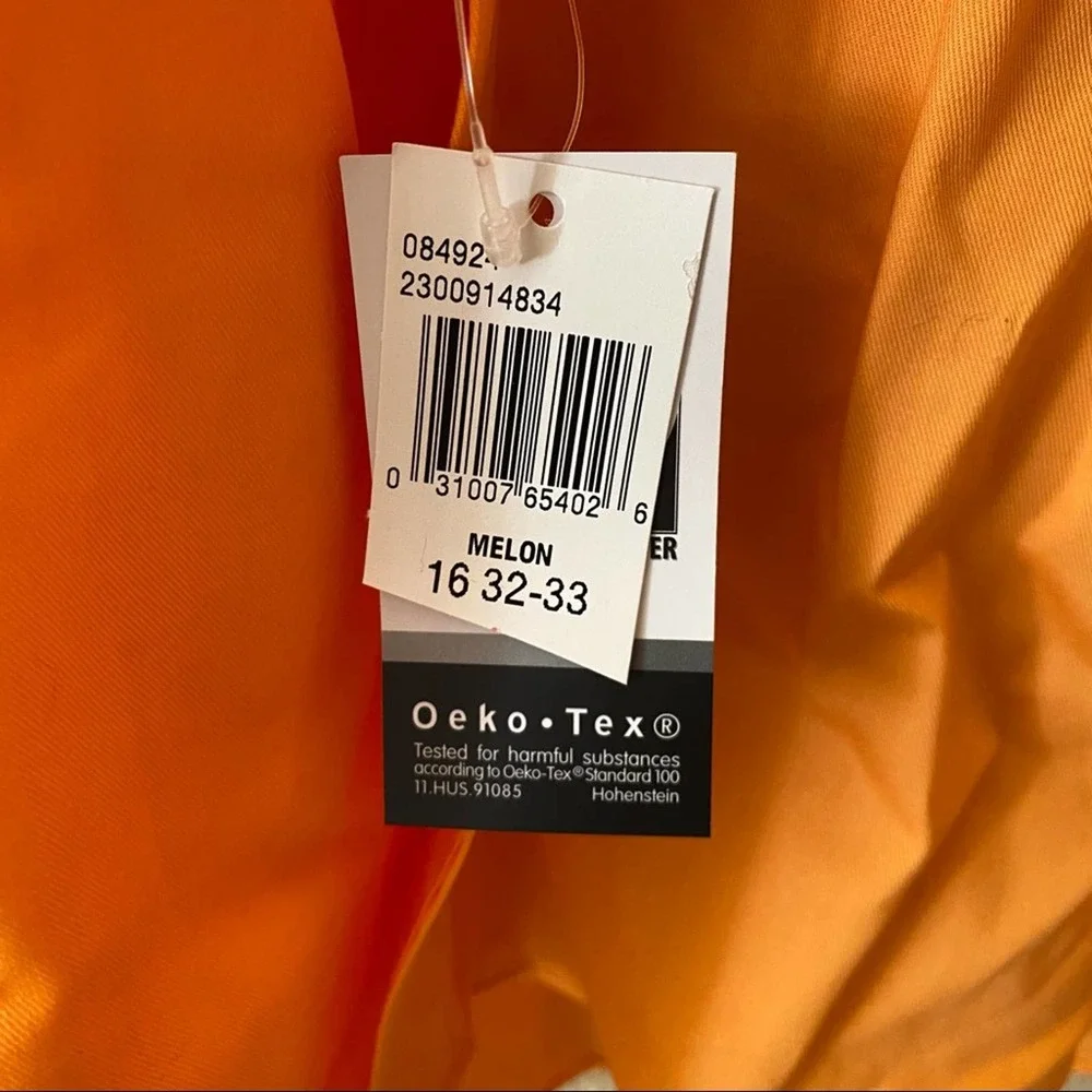NWT: Izod - Regular Fit - Orange Men's Dress Shirt - Neck: 16 - Sleeve: 32/33_3